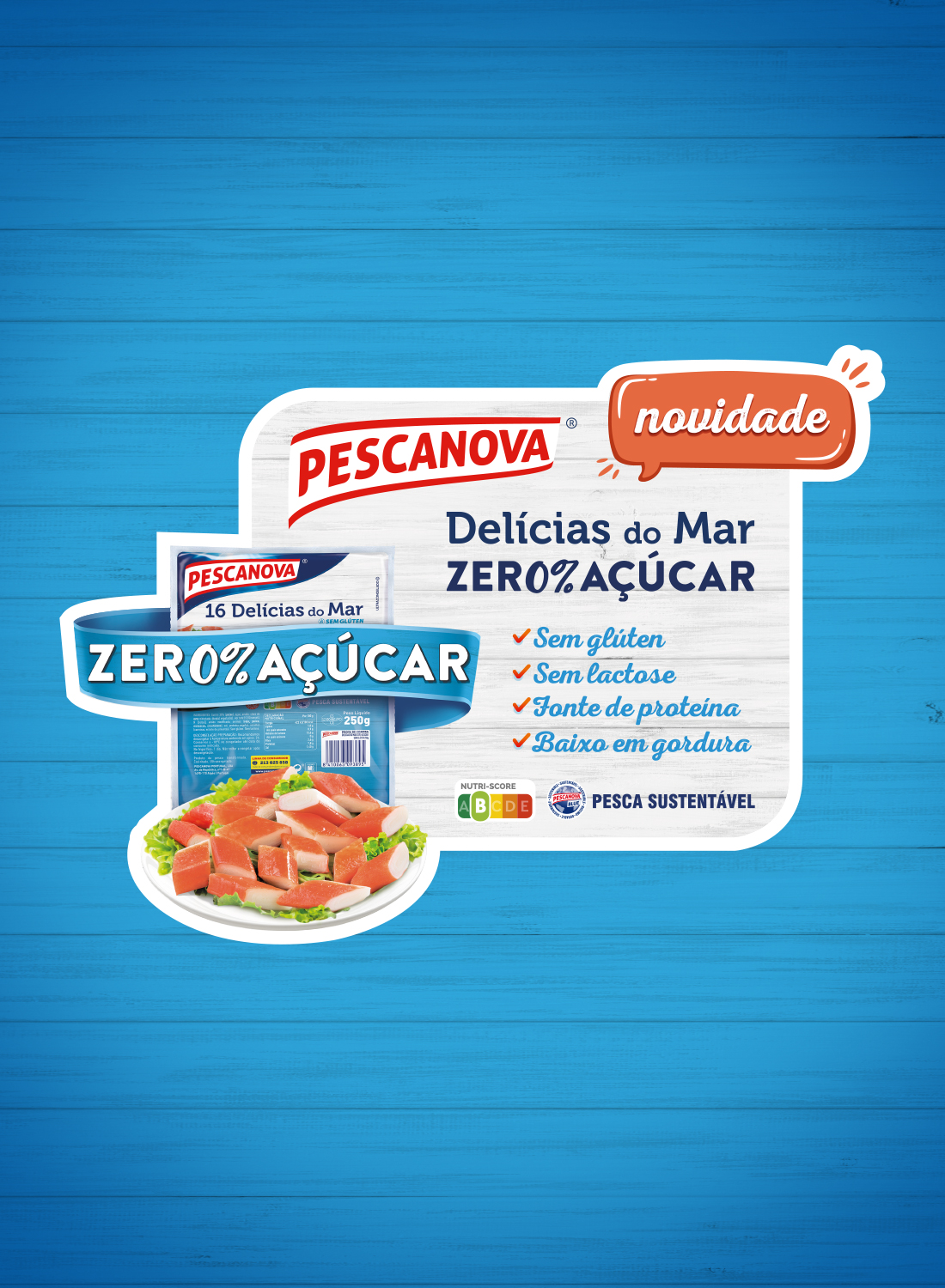 Pescanova Zero Açúcar POS display design