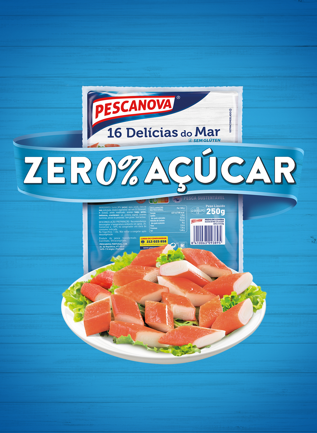Pescanova Zero Açúcar hero product shot