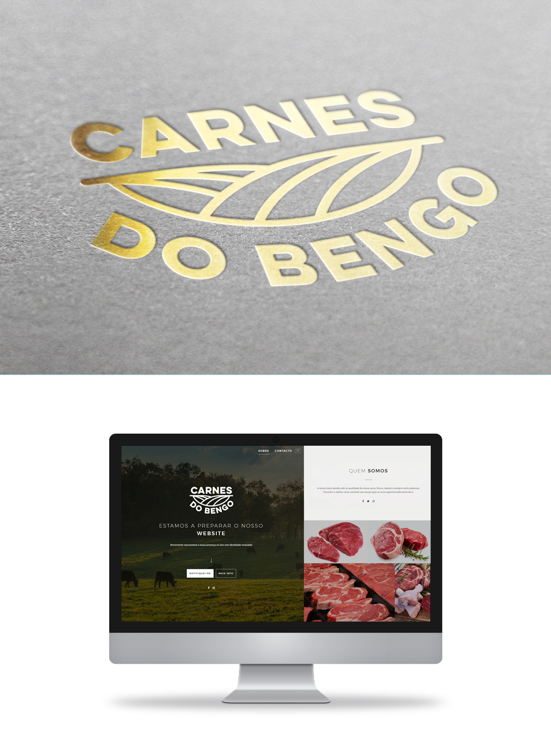 Carnes do Bengo meat packaging with branded bands