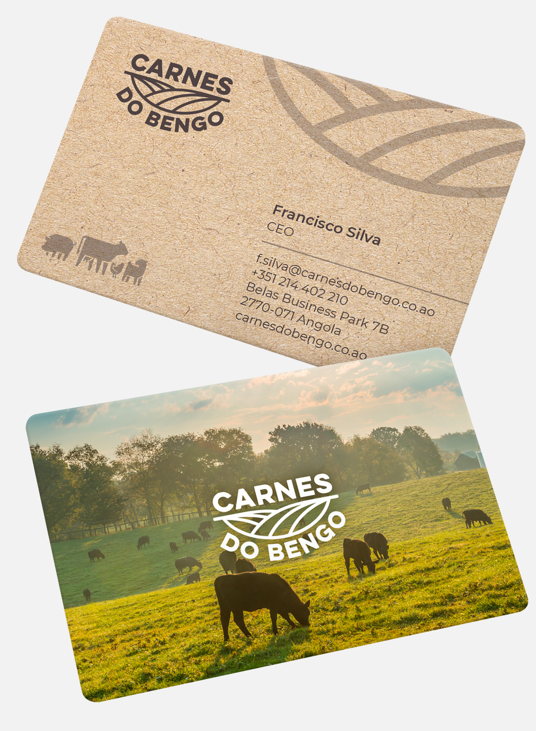 Carnes do Bengo business card design
