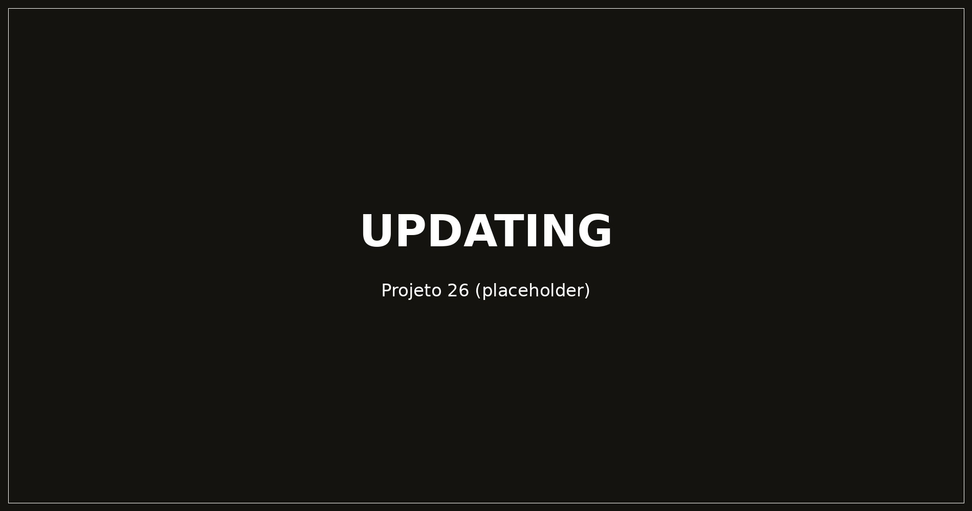 Projeto em atualização