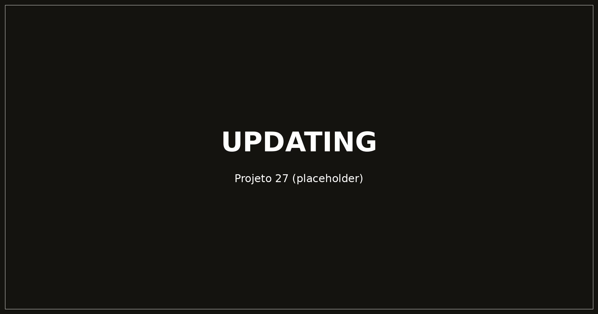 Projeto em atualização