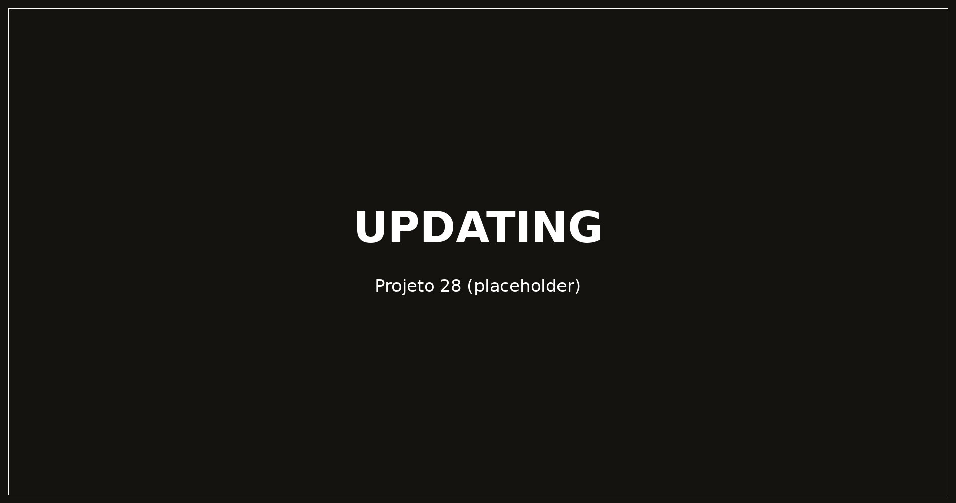 Projeto em atualização